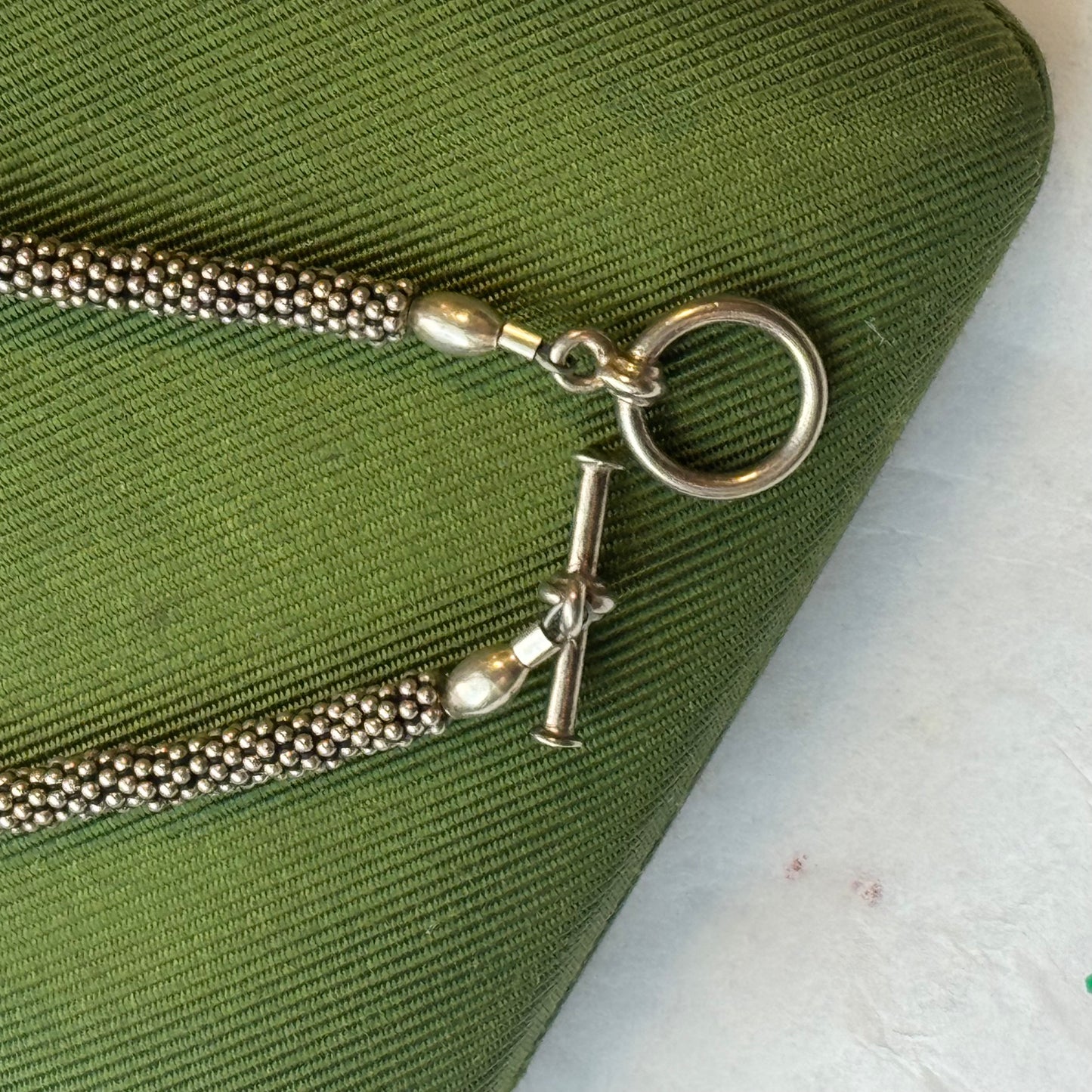Vintage Silver Textured Bracelet