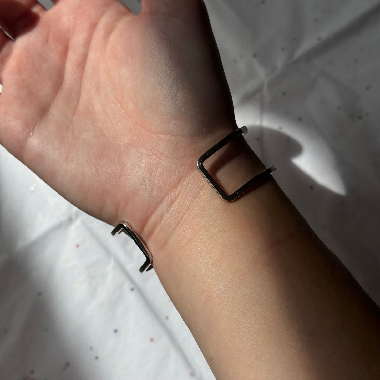 Vintage Layered Silver Cuff Bracelet