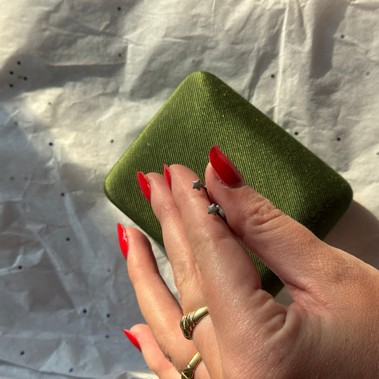 Vintage Silver Star Earrings