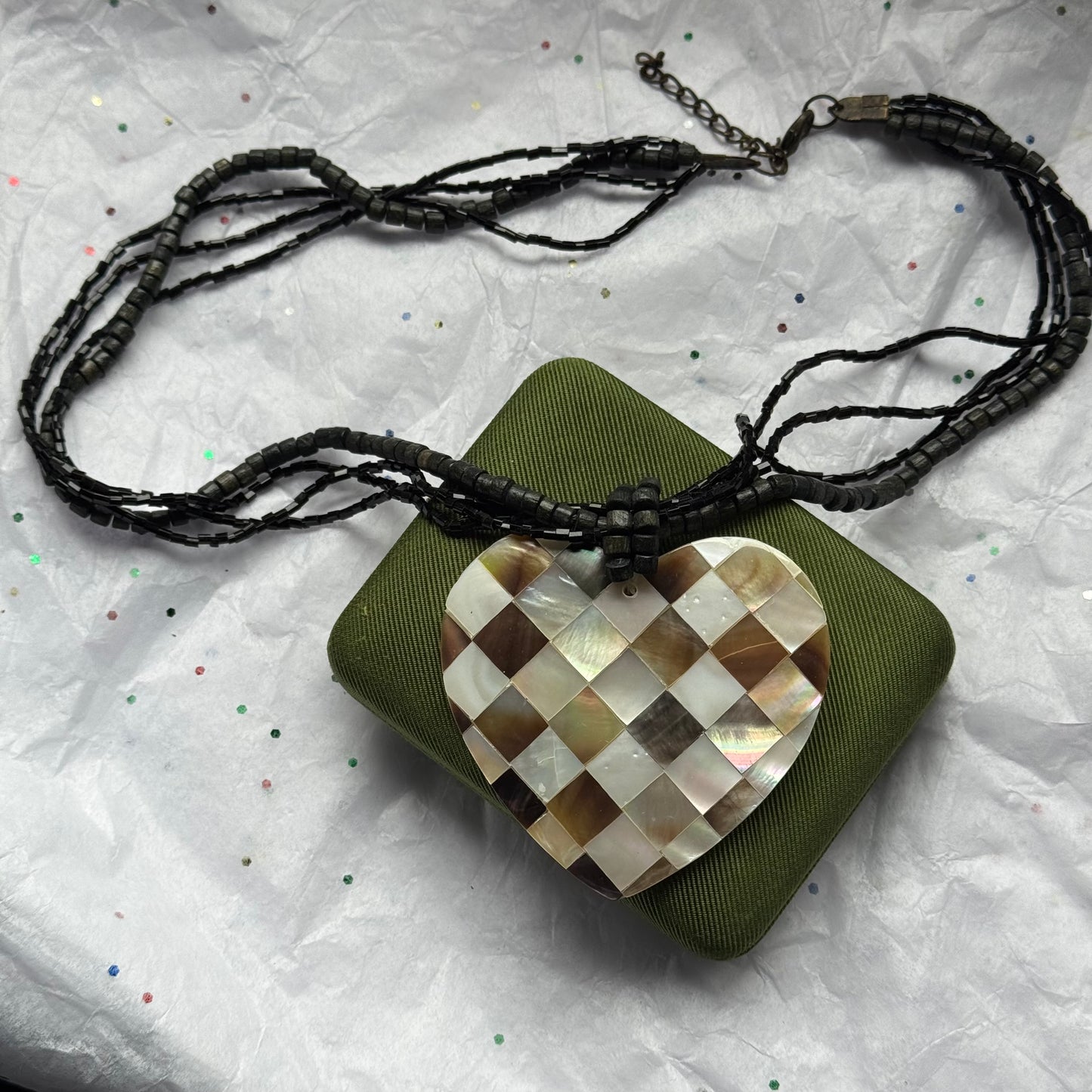 Heart Shell Pendant Necklace