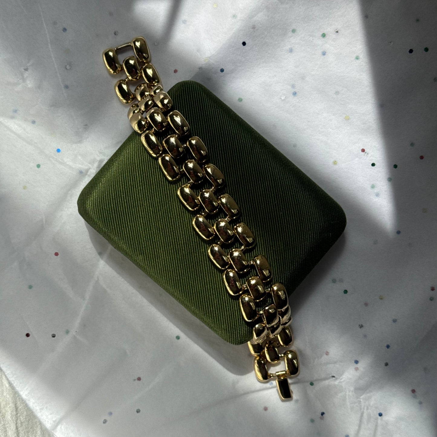 Vintage Gold Panther Chain Bracelet