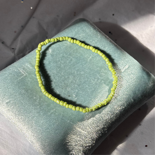 Vintage Green Beaded Bracelet