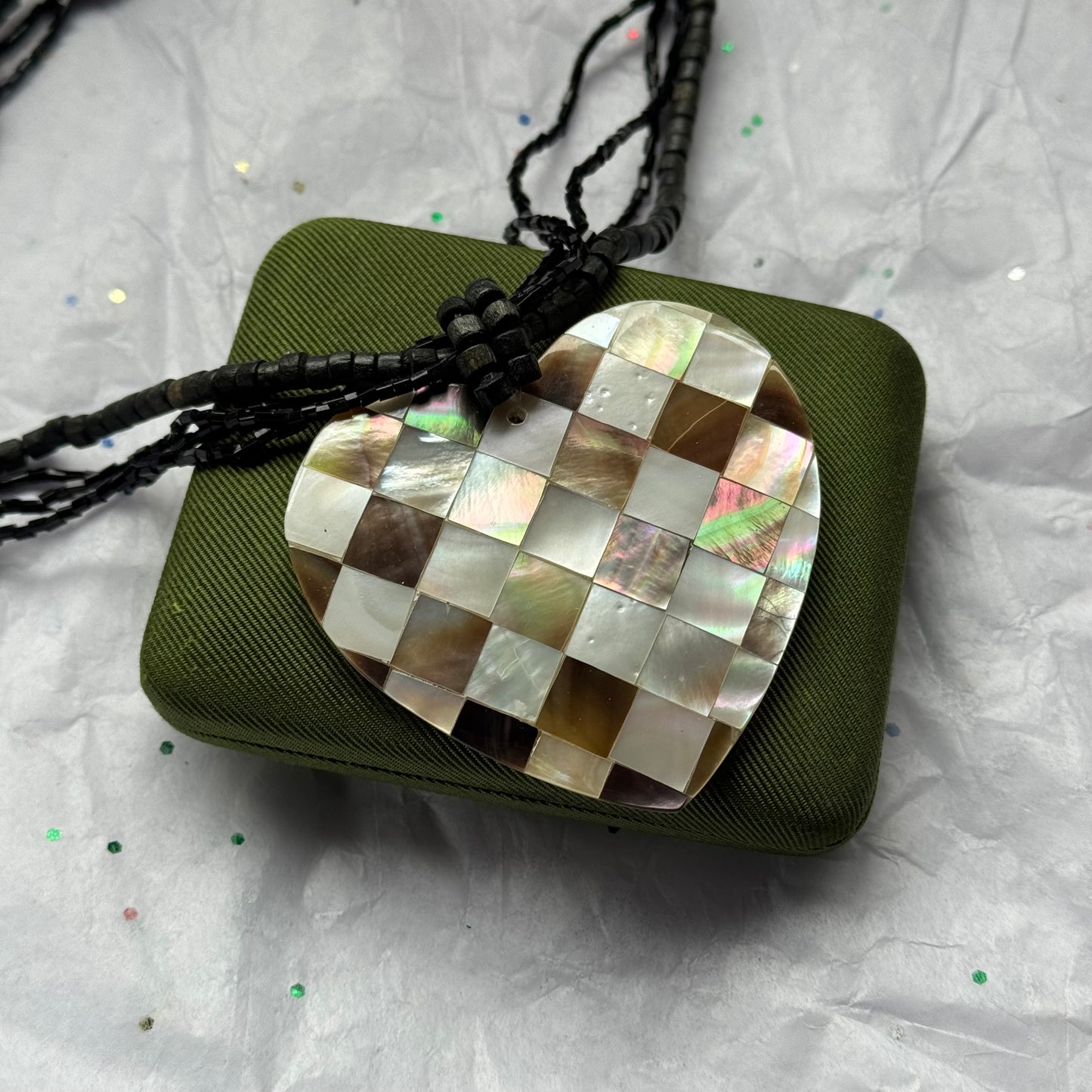 Heart Shell Pendant Necklace