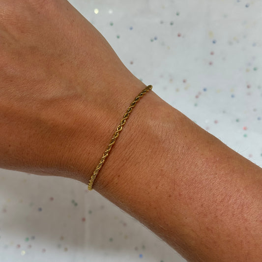 Gold Rope Bracelet