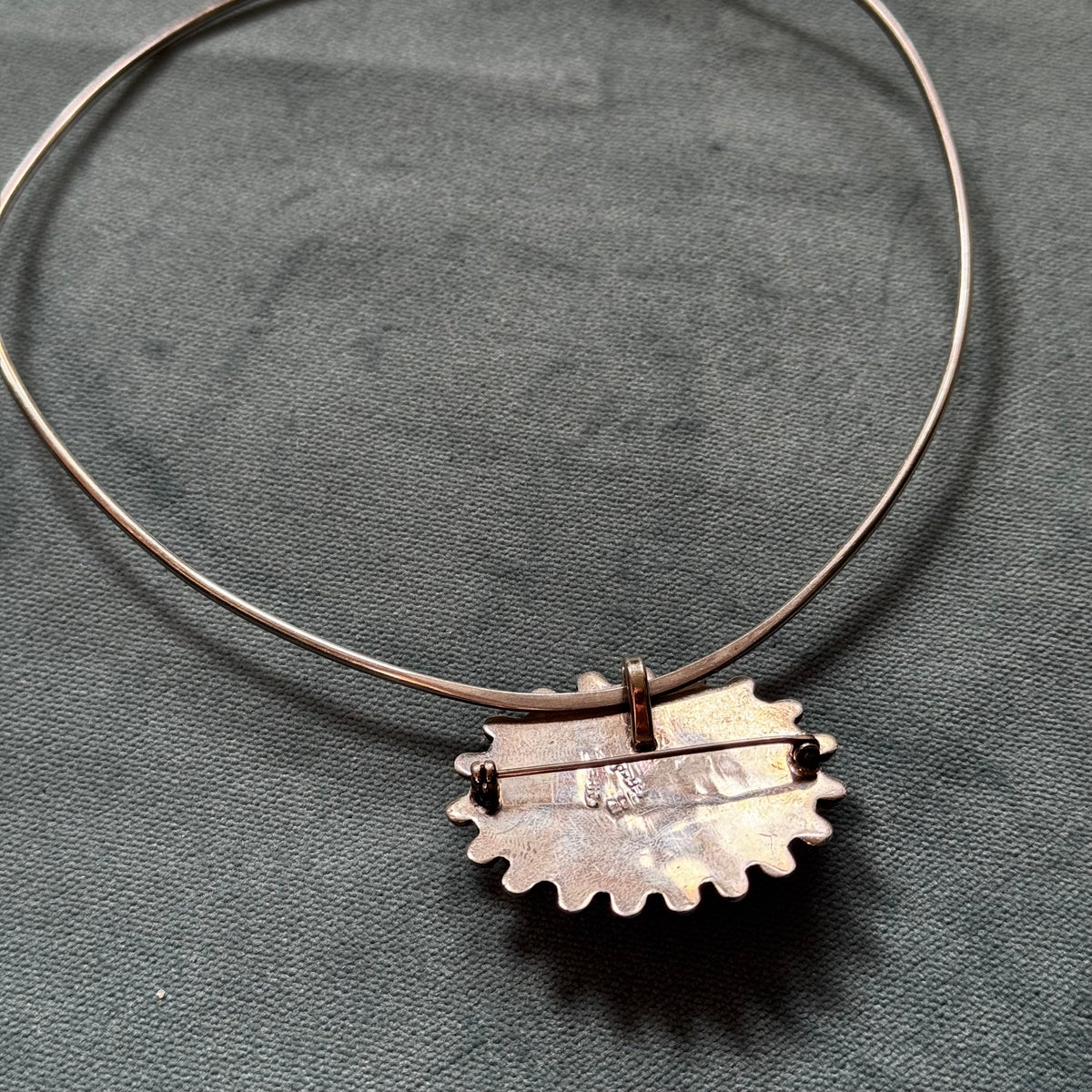 Vintage Sterling Silver Pendant Necklace