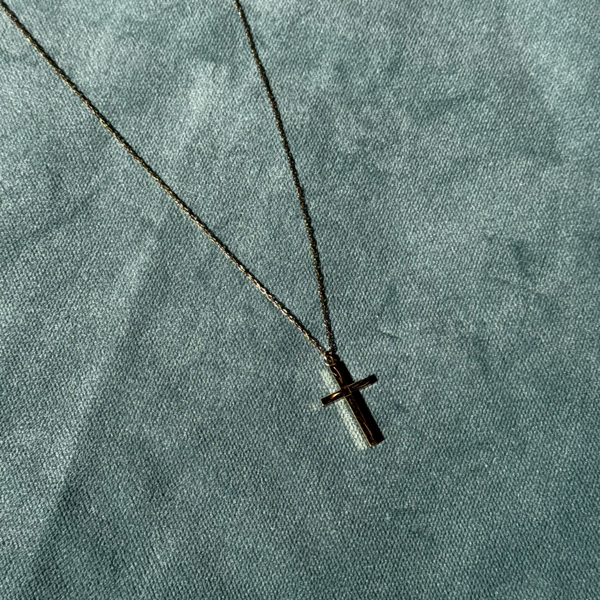 Vintage Gold Filled Cross Necklace