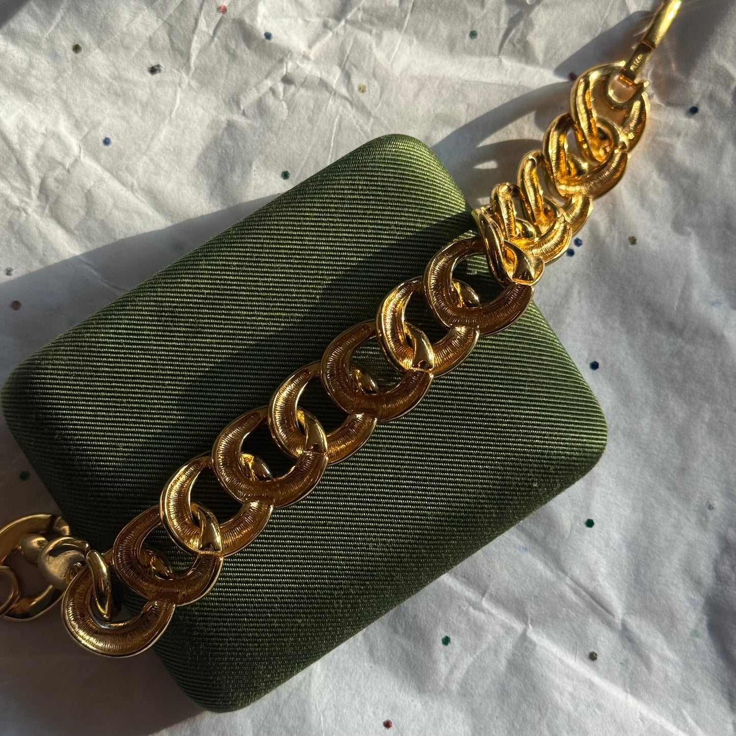 Vintage Monet Gold Chain Bracelet
