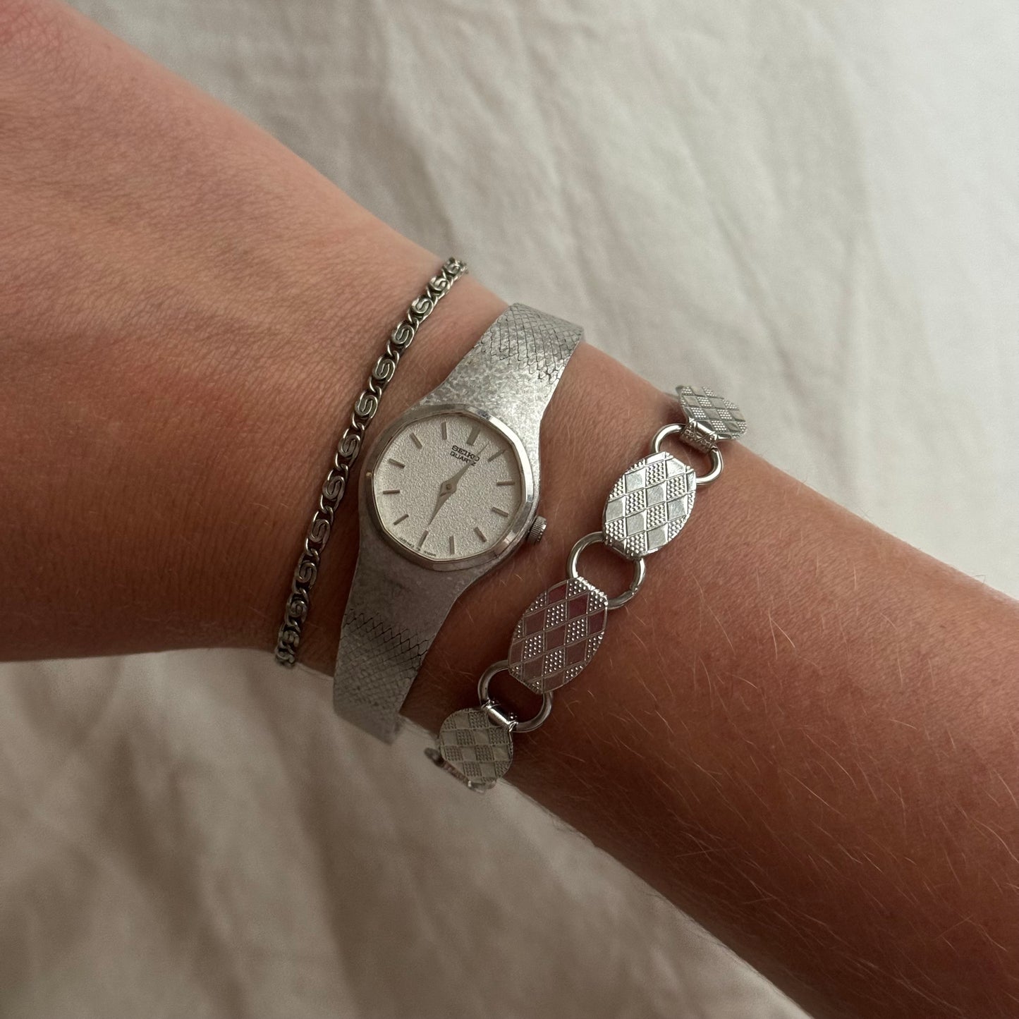 Vintage Silver Seiko Watch