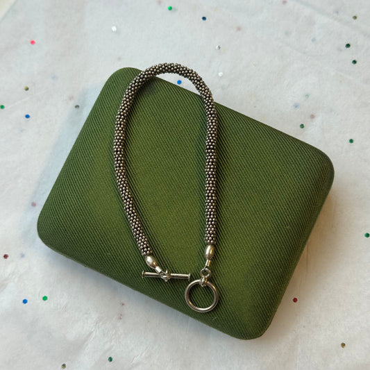 Vintage Silver Textured Bracelet