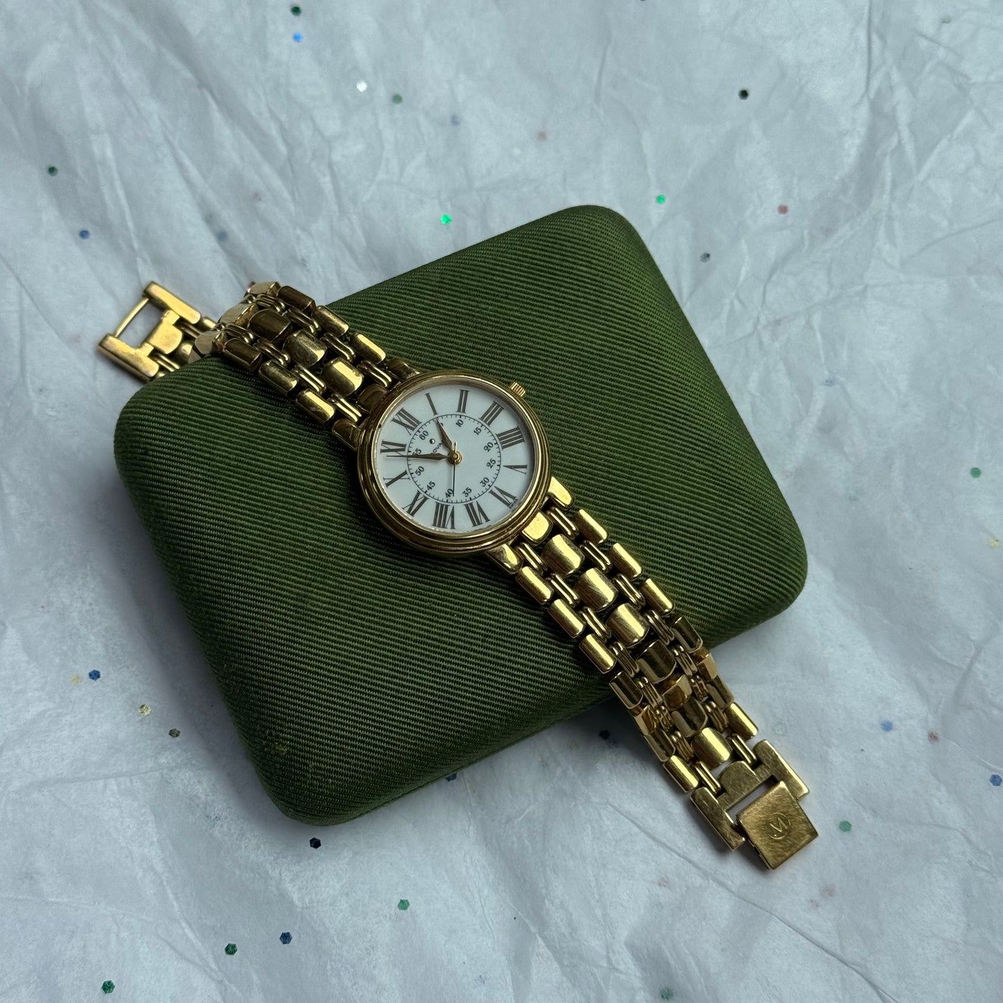 Vintage Authentic Movado Running Gold Watch