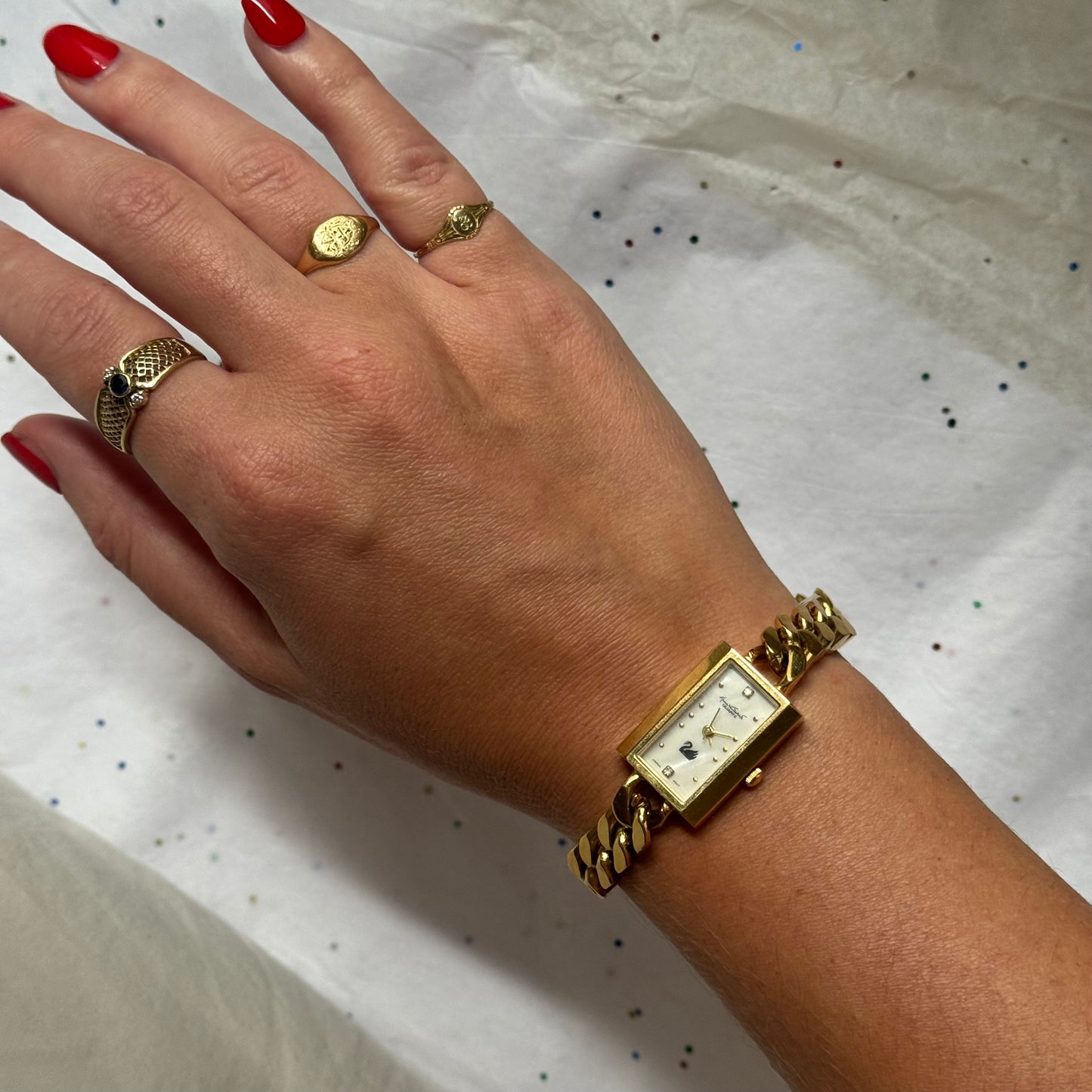 Vintage Gold Chain Watch