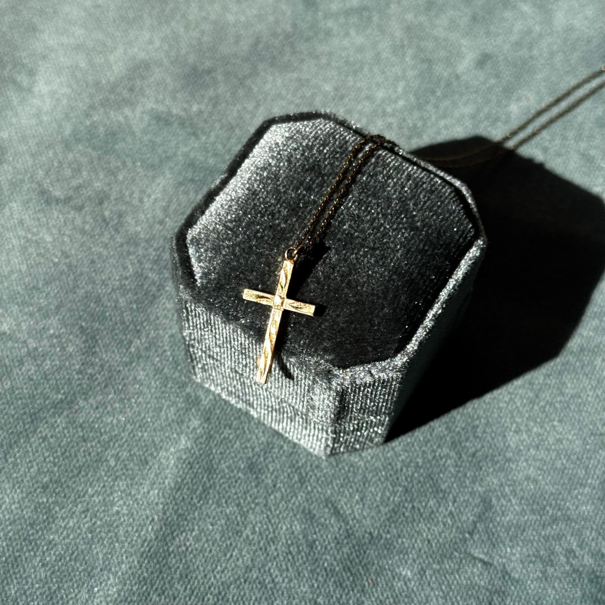 Vintage Gold Filled Cross Necklace