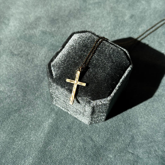 Vintage Gold Filled Cross Necklace