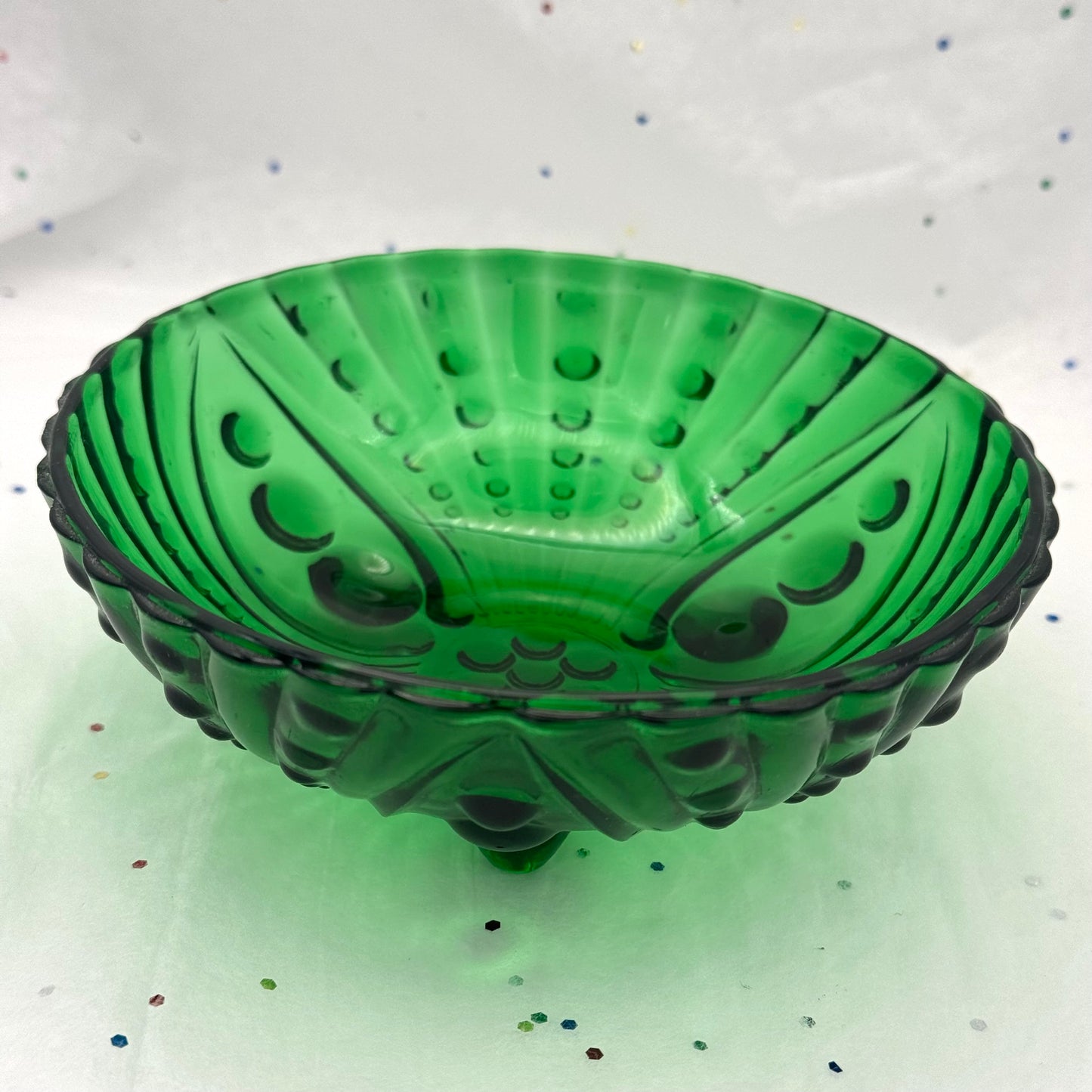Vintage Green Anchor Hocking Bowl Dish