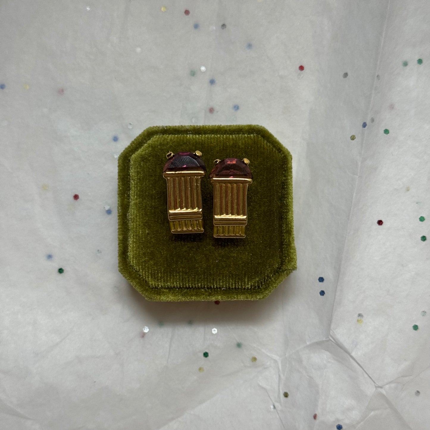 Vintage Trifari Gold Earrings