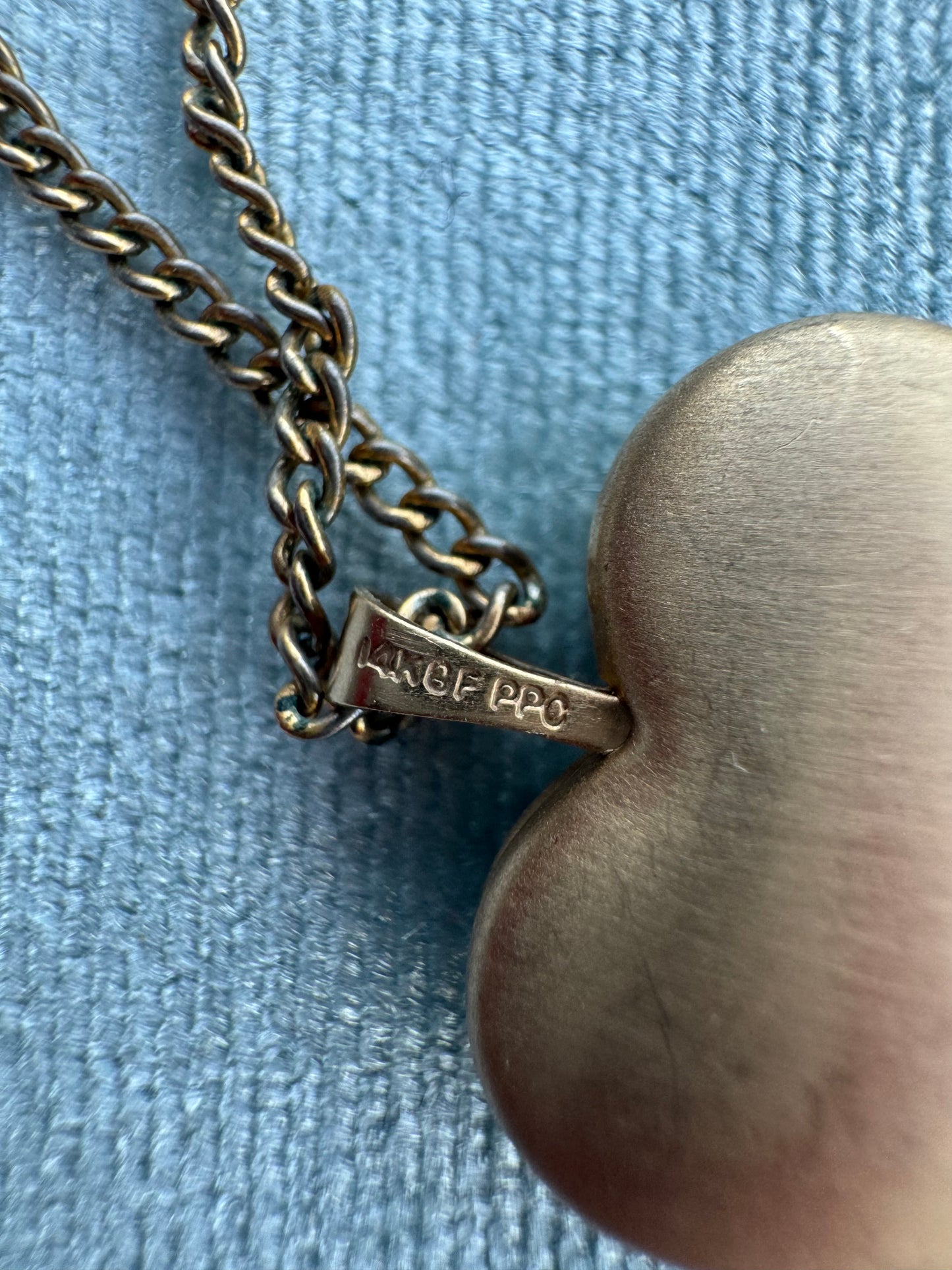 Vintage Gold-Filled Heart Locket Pendant Necklace with Multicolored Flowers