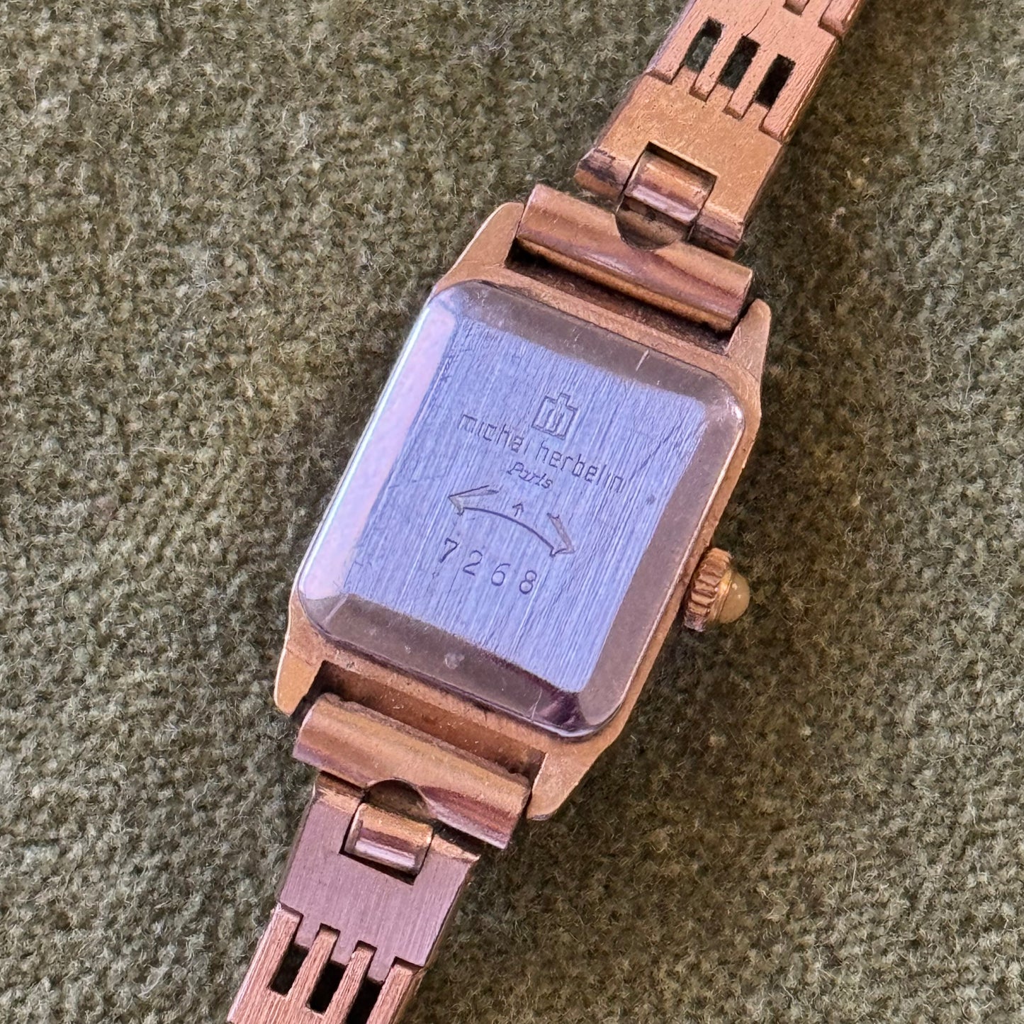 Vintage Gold Square Face Watch - Sourced from Paris