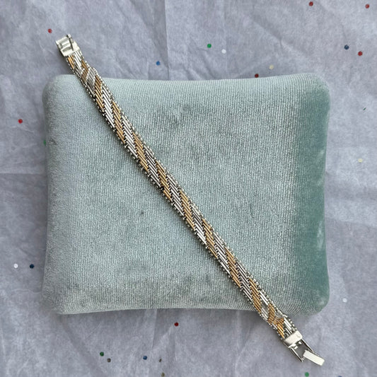 Vintage Two-Tone Bracelet Reversible