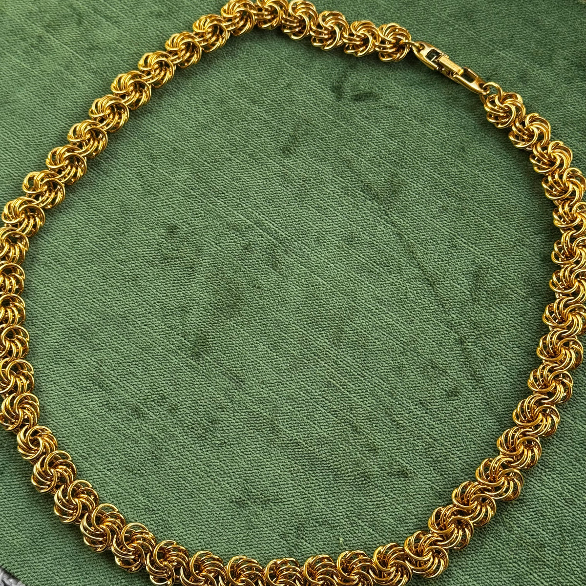 Vintage Napier Gold Spiral Chain Necklace