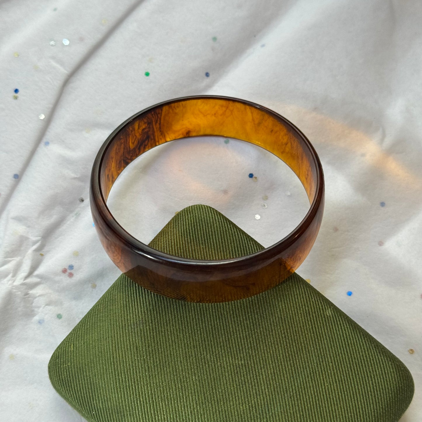 Vintage Brown Bangle Bracelet