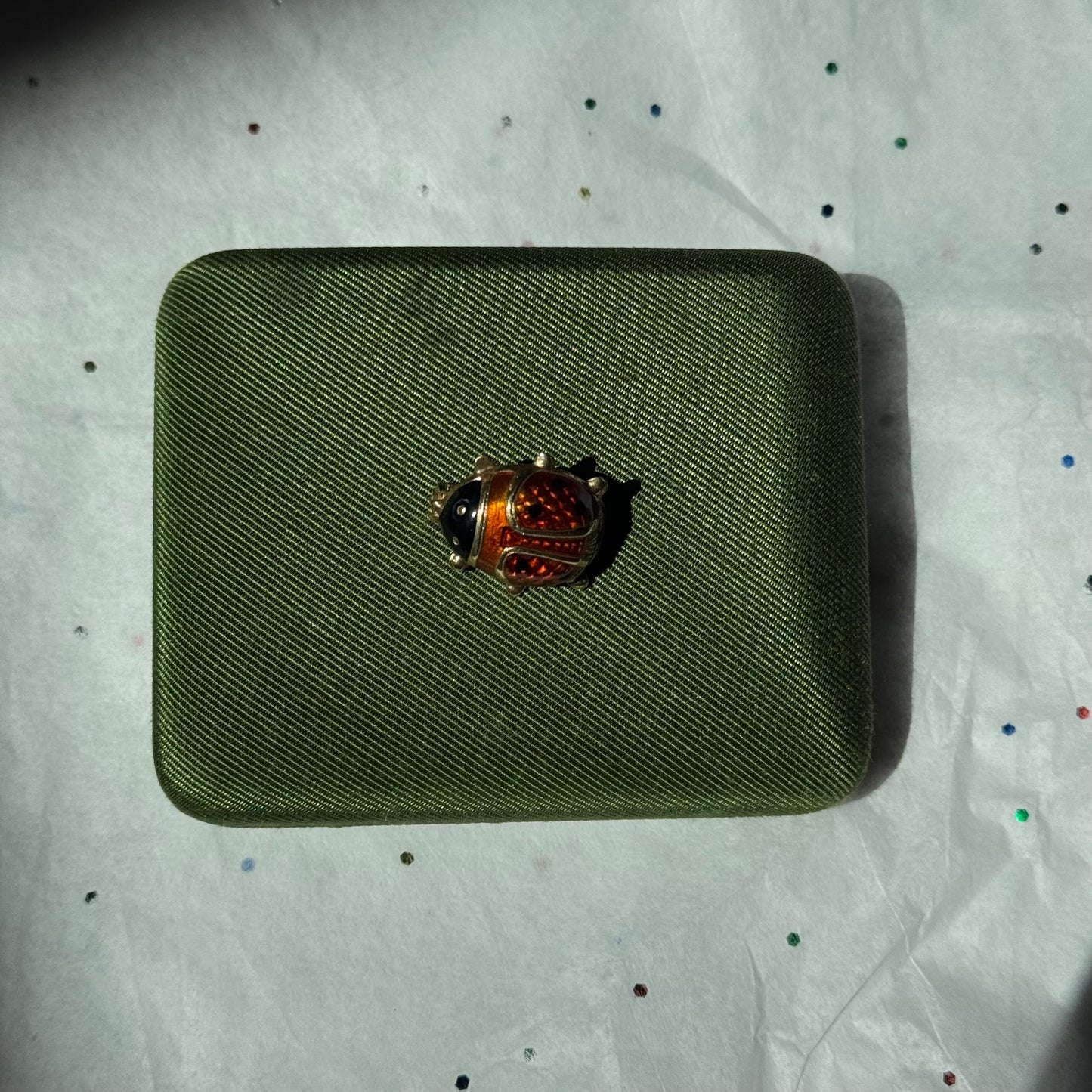 Vintage Lady Bug Enamel Brooch