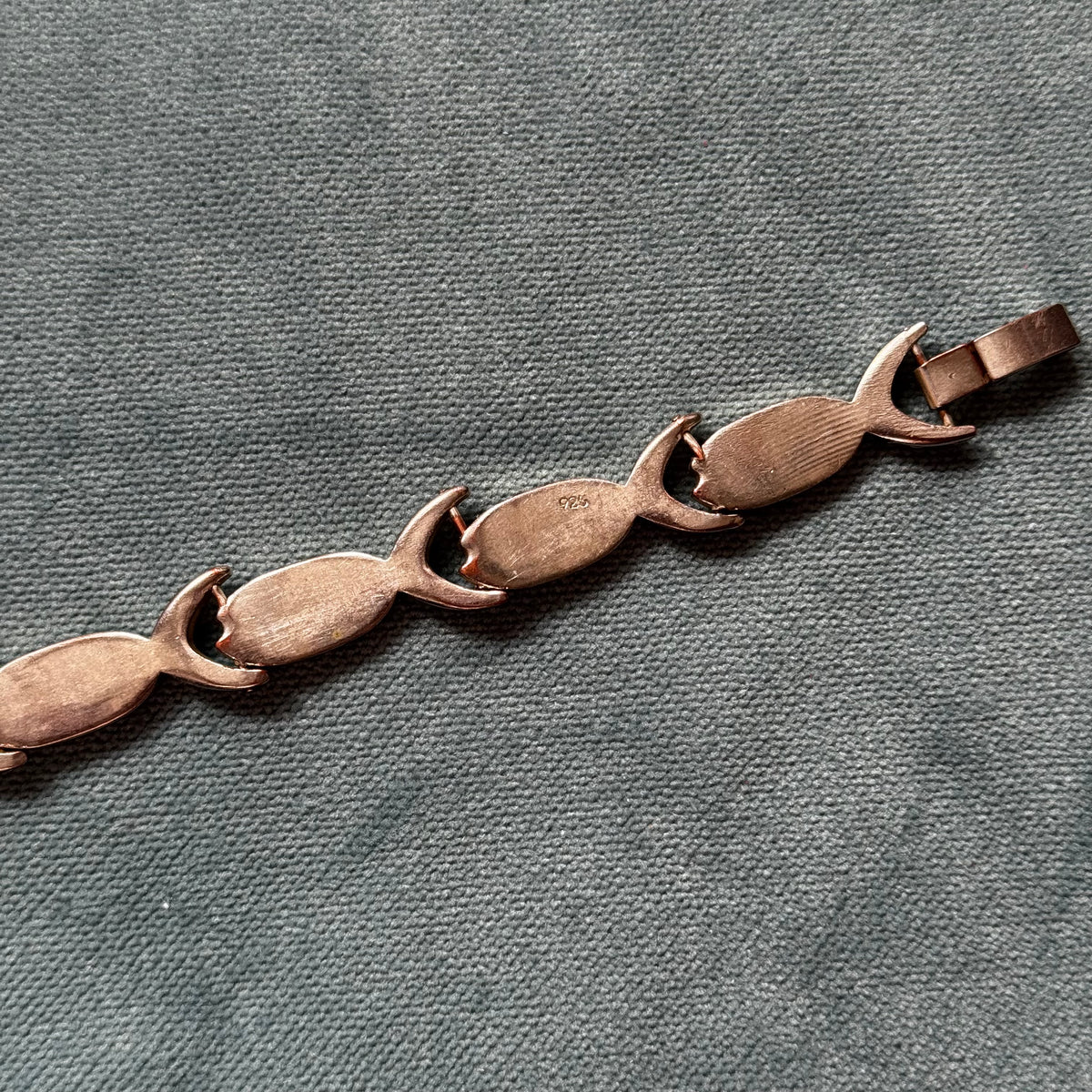 Vintage Sterling Silver Fish Bracelet