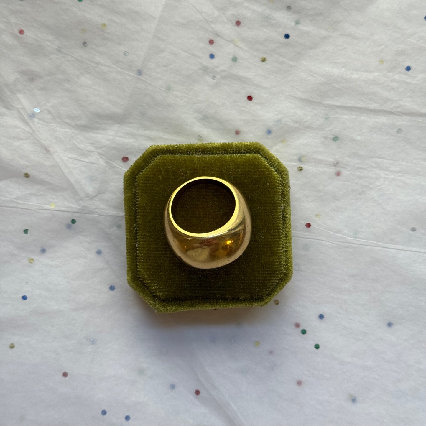 Vintage Chunky Gold Ring