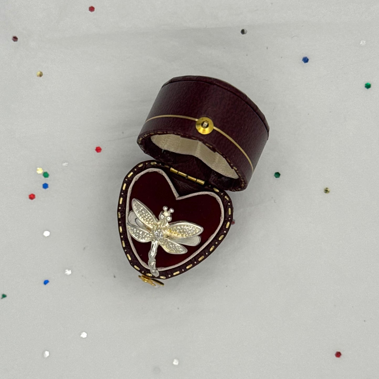 Vintage Sterling Silver Dragonfly Ring