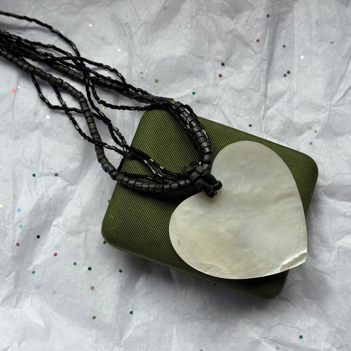 Heart Shell Pendant Necklace