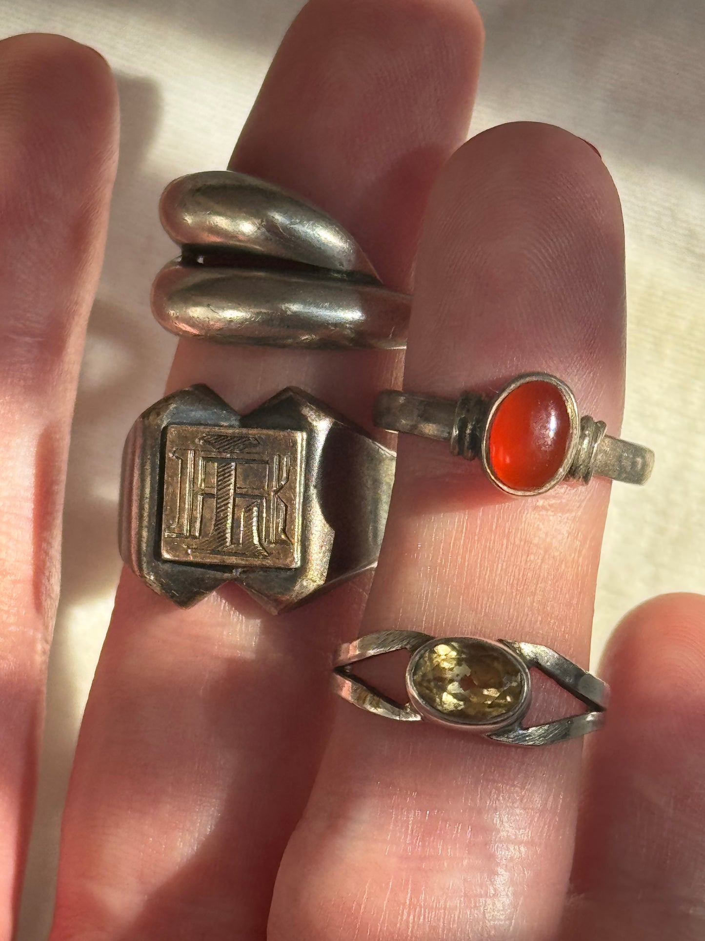 Vintage Layered Sterling Silver Ring