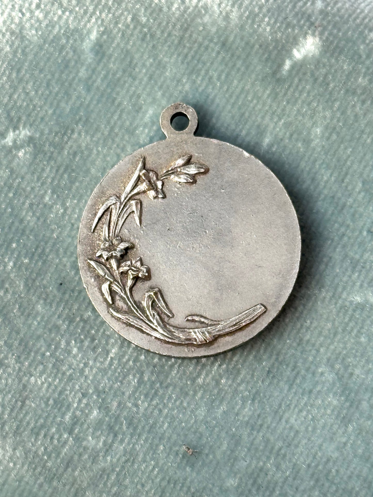 Vintage Silver Saint Francis of Assisi Pendant Charm