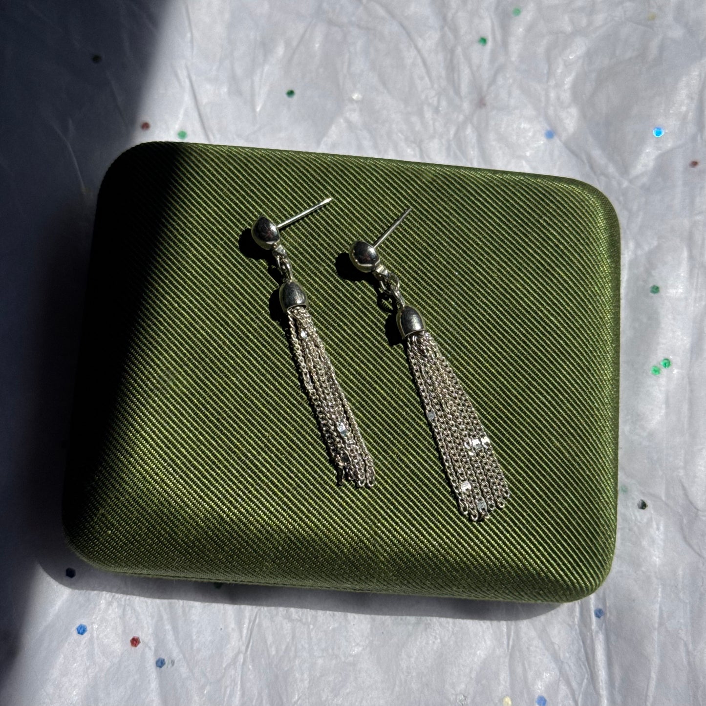 Vintage Silver Tassel Earrings