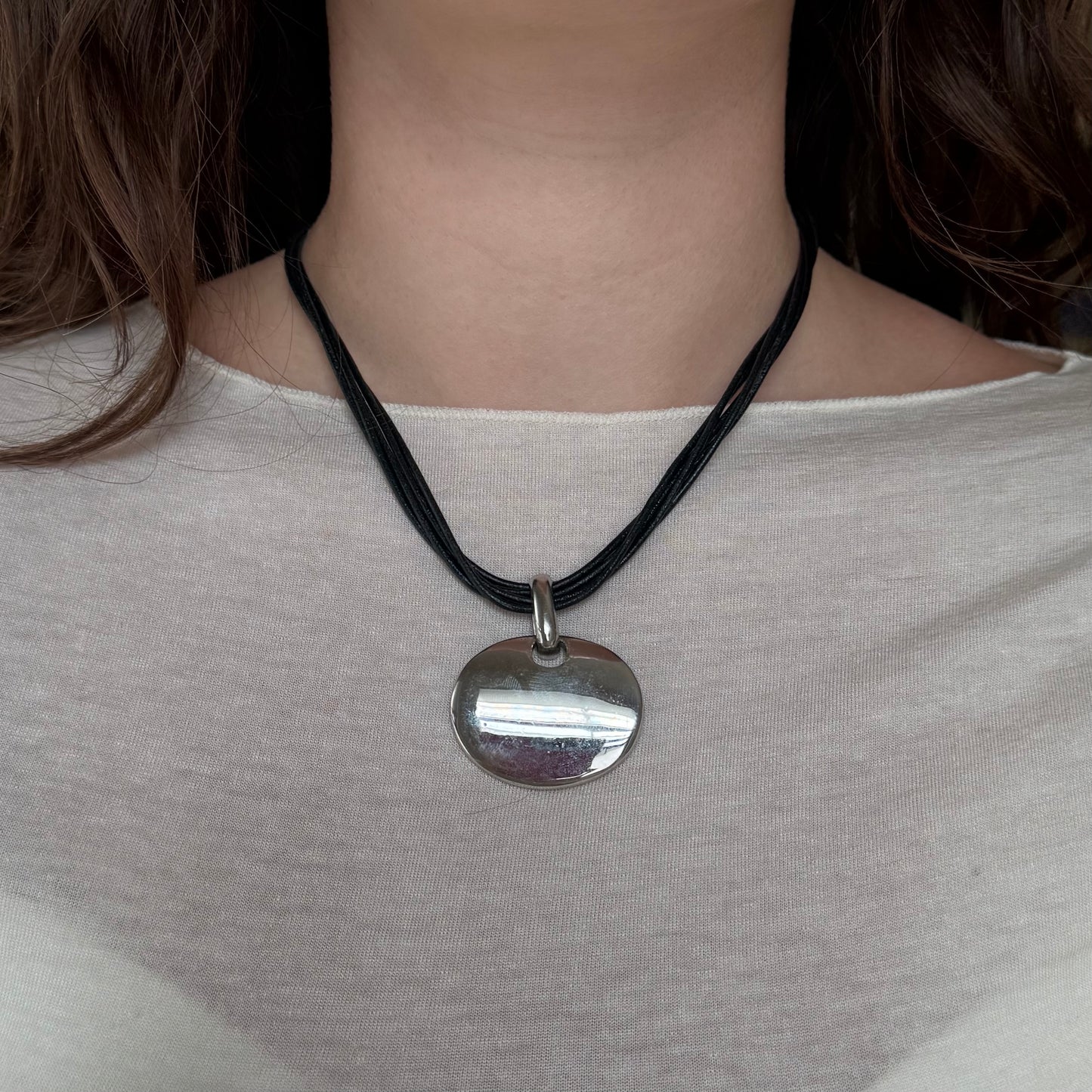 Vintage Silver Pendant Necklace