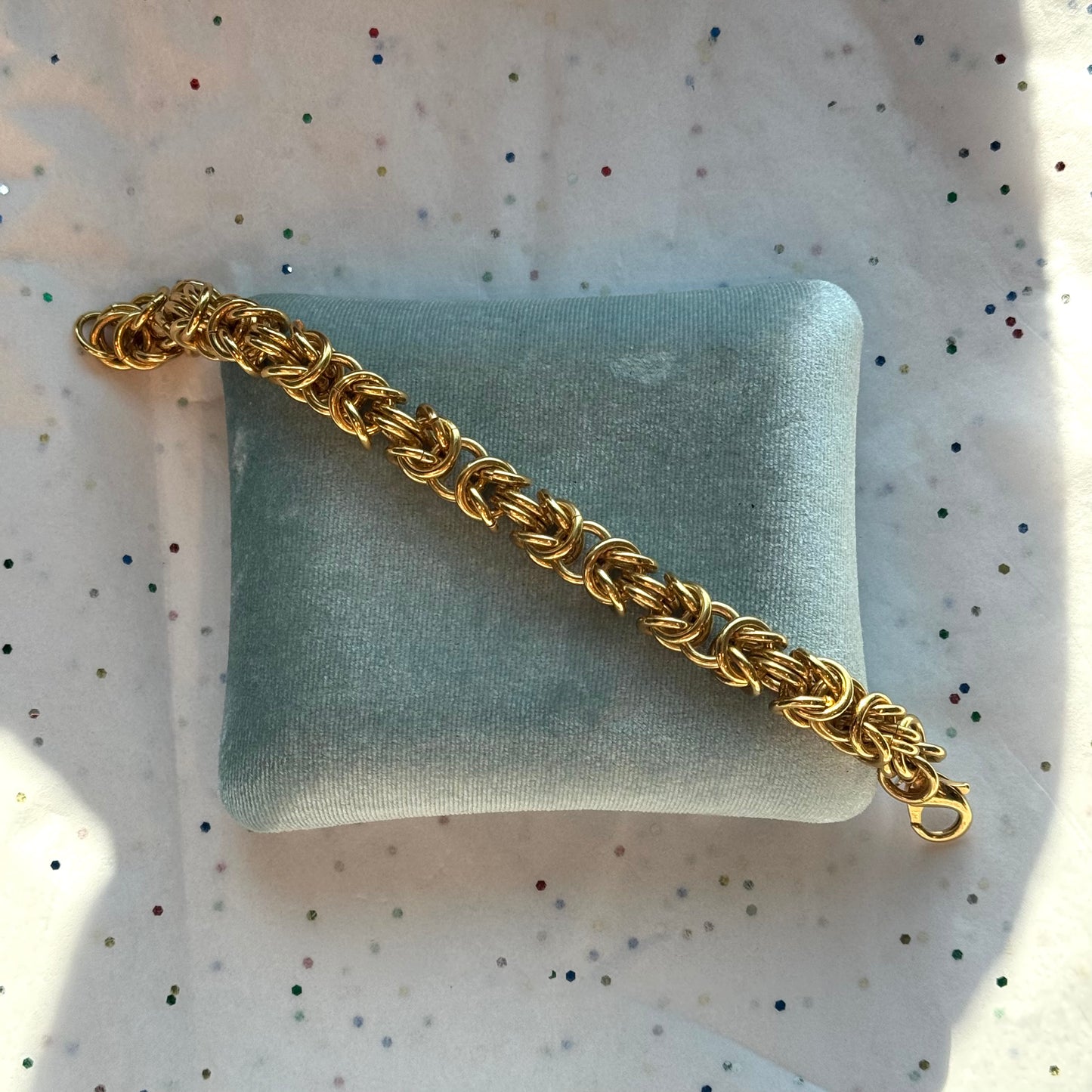 Vintage Chain Gold Tone Bracelet
