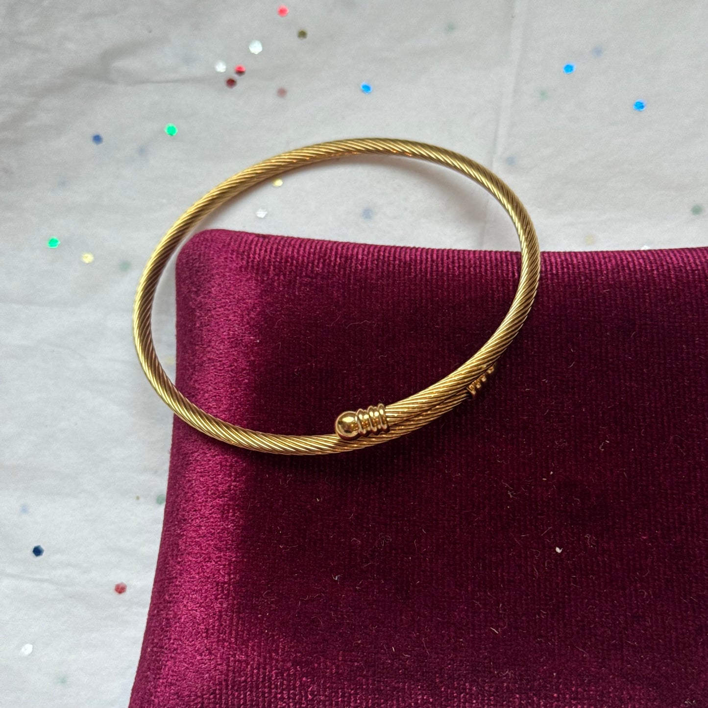 Gold Cable Bracelet