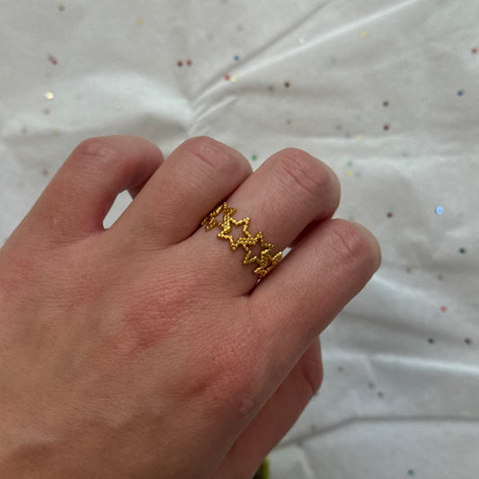 Gold Star Ring