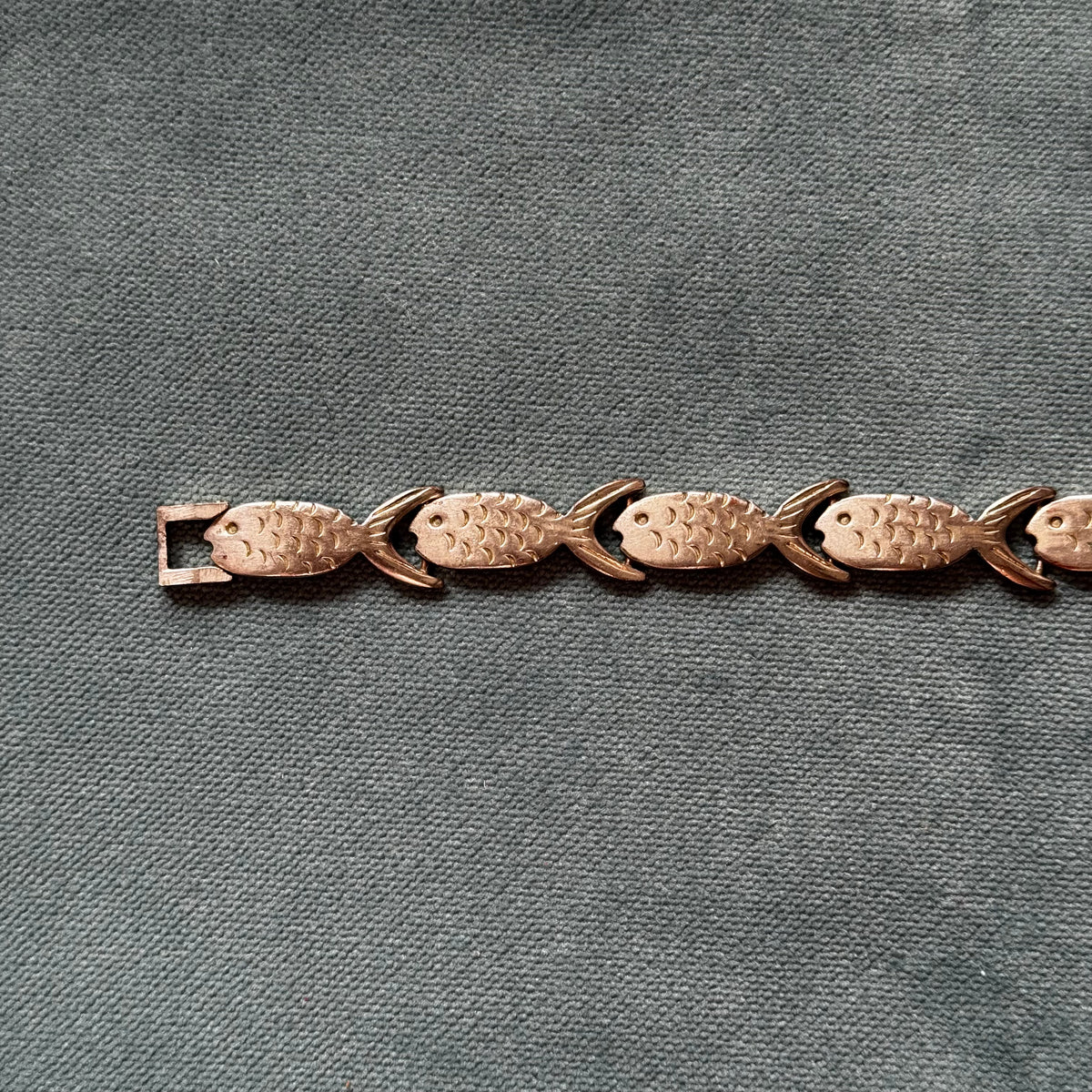 Vintage Sterling Silver Fish Bracelet