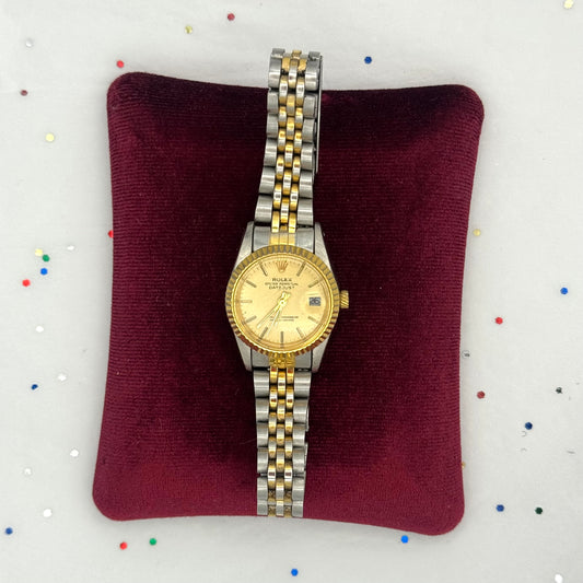 Vintage Two Tone Replica Rolex Watch