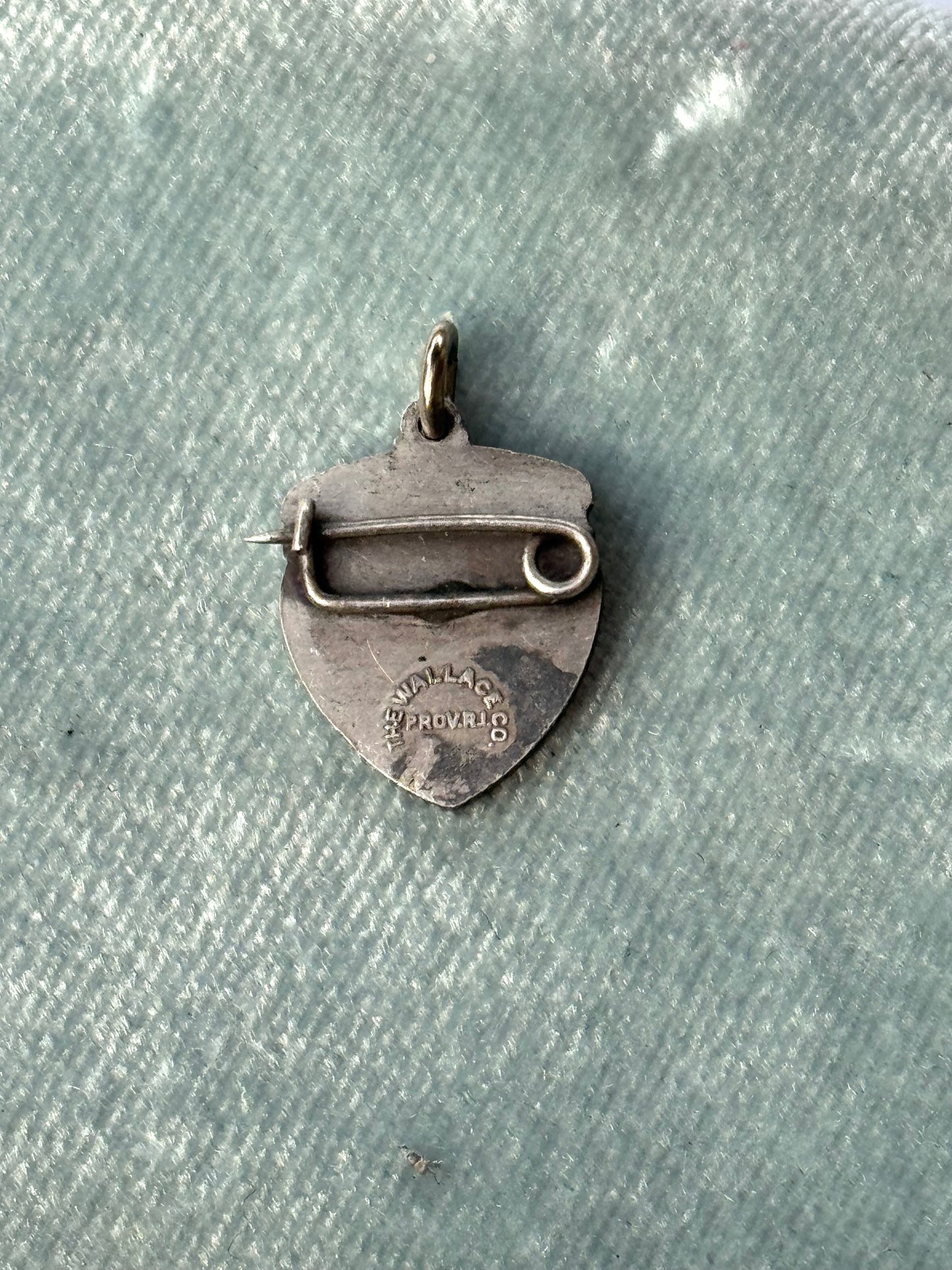 Vintage Silver Field Day Pin-back Charm
