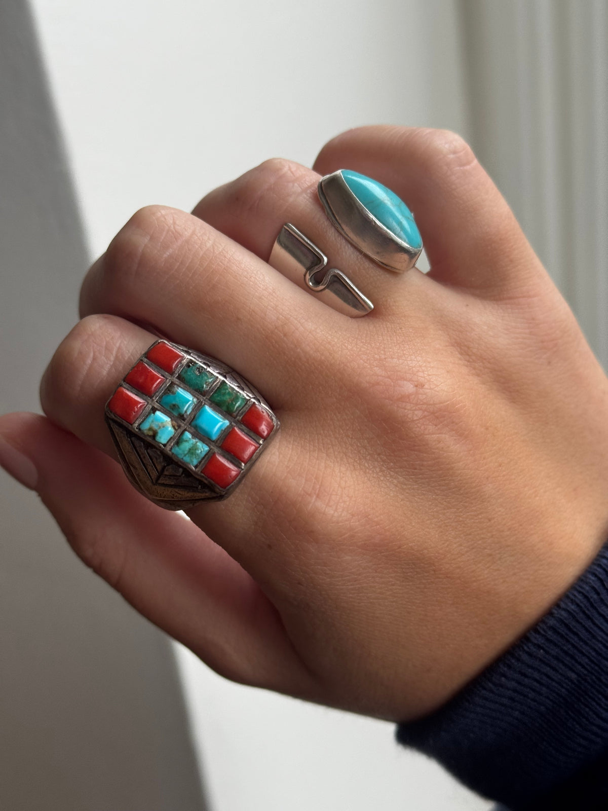 Vintage Turquoise Sterling Silver Ring