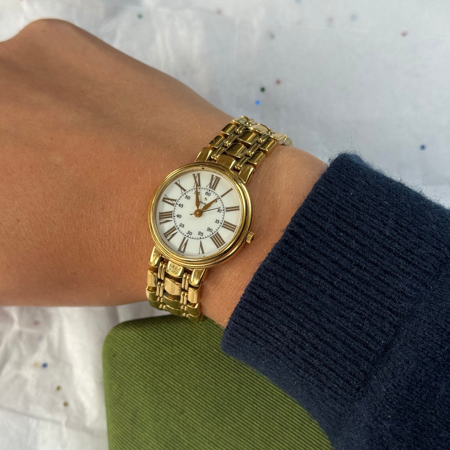Vintage Authentic Movado Running Gold Watch