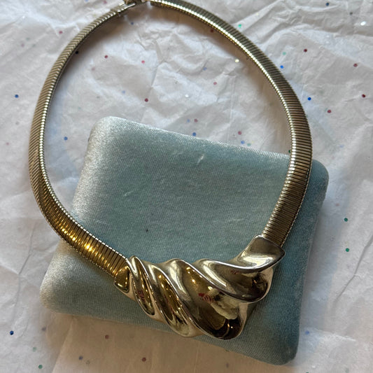 Vintage Trifari Gold Statement Necklace