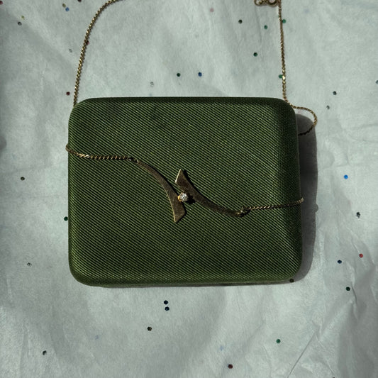 Vintage Gold Rhinestone Necklace