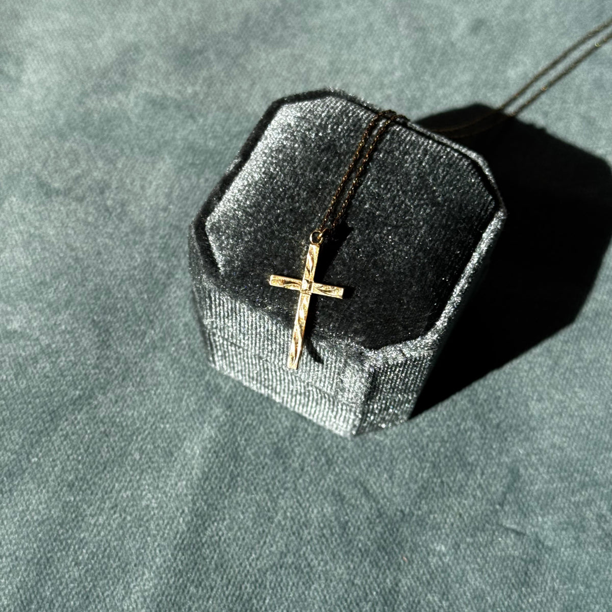 Vintage Gold Filled Cross Necklace