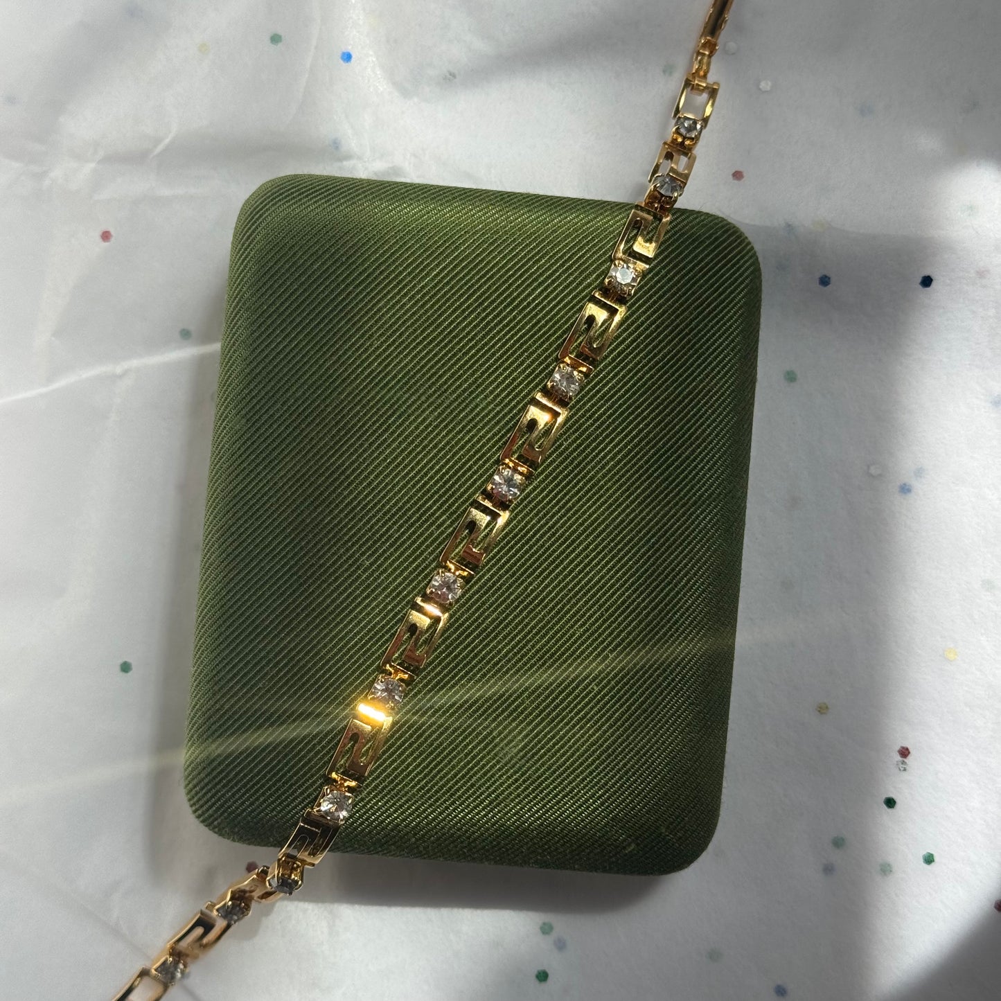 Vintage Avon Rhinestone Tennis Bracelet