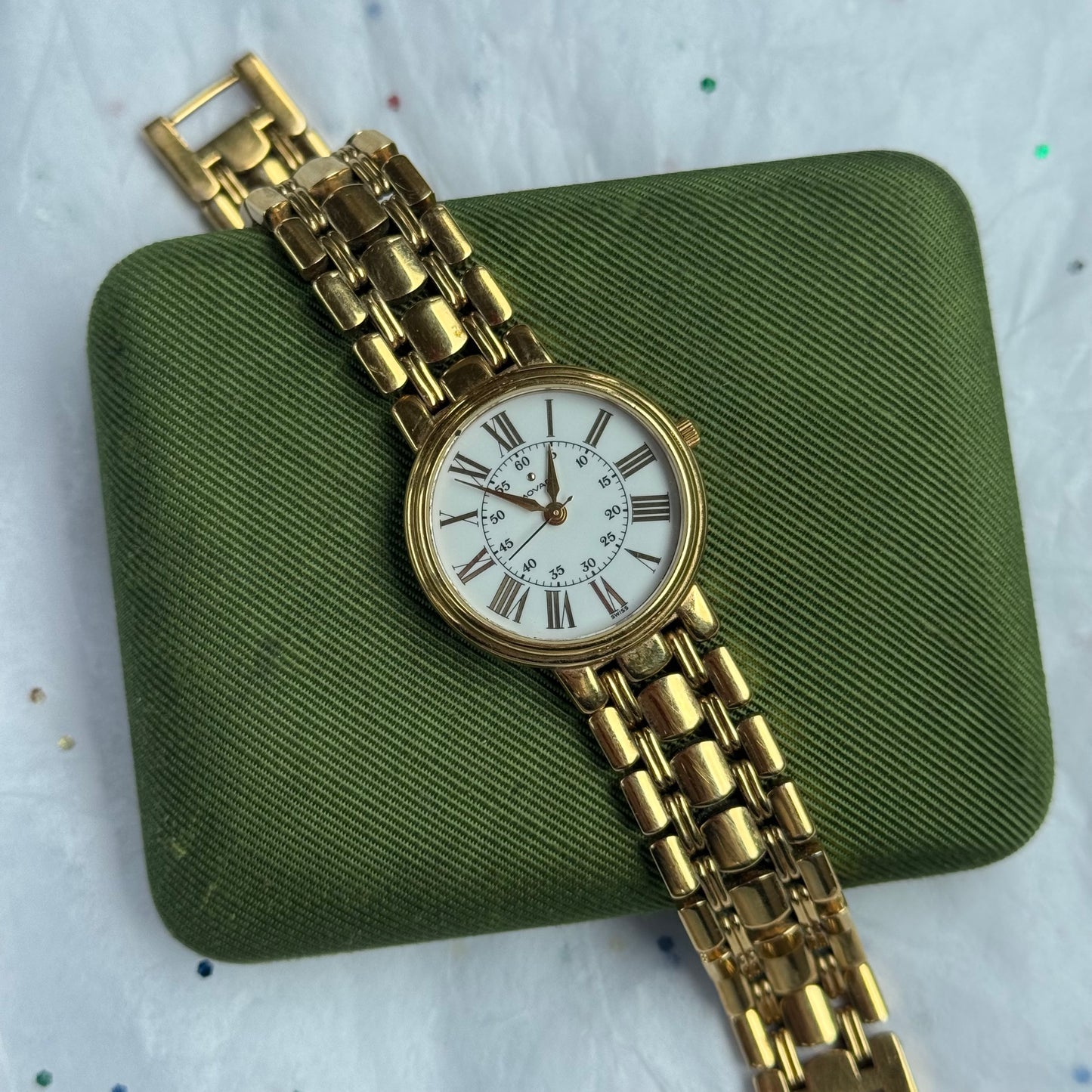 Vintage Authentic Movado Running Gold Watch
