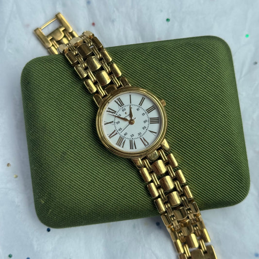 Vintage Authentic Movado Running Gold Watch