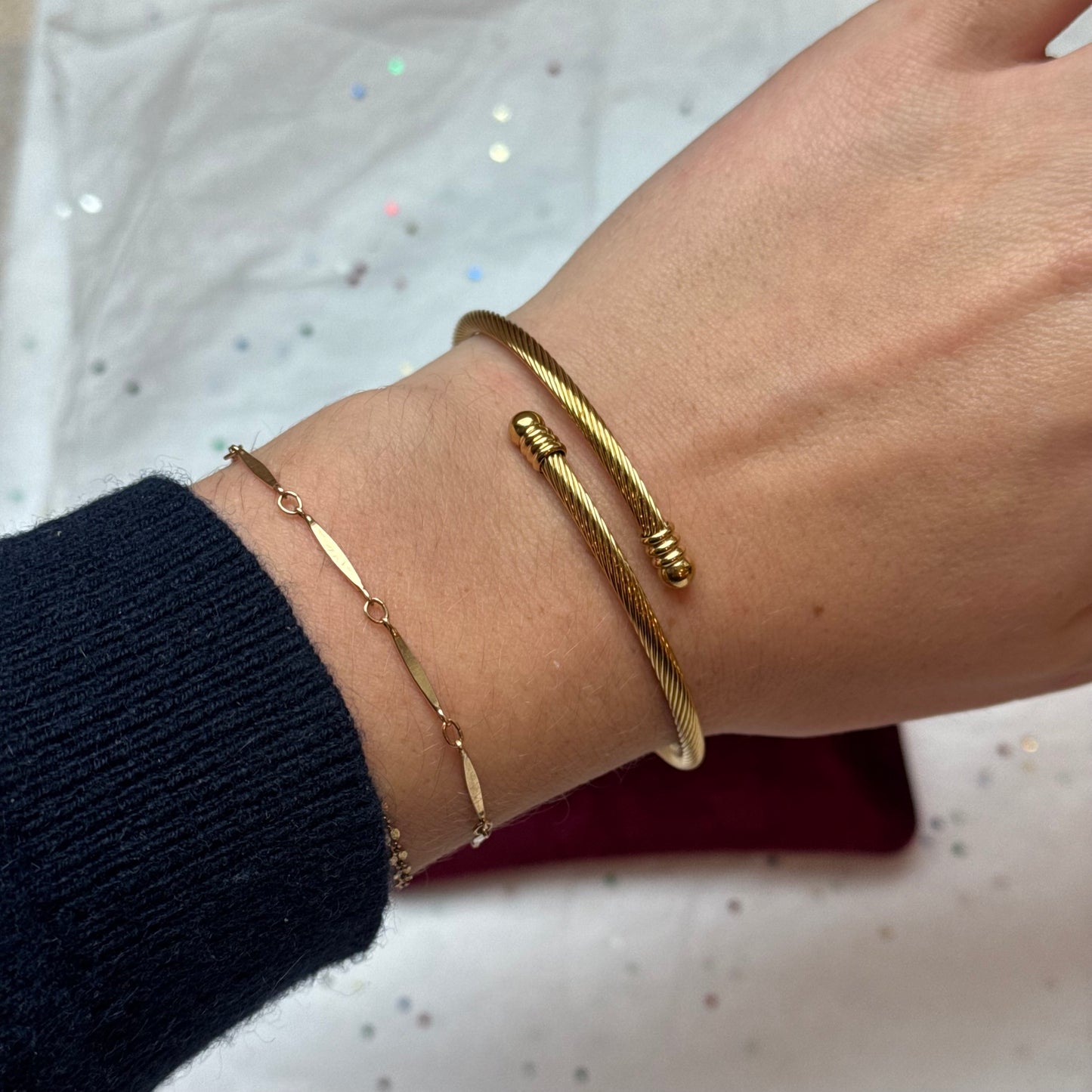 Gold Cable Bracelet