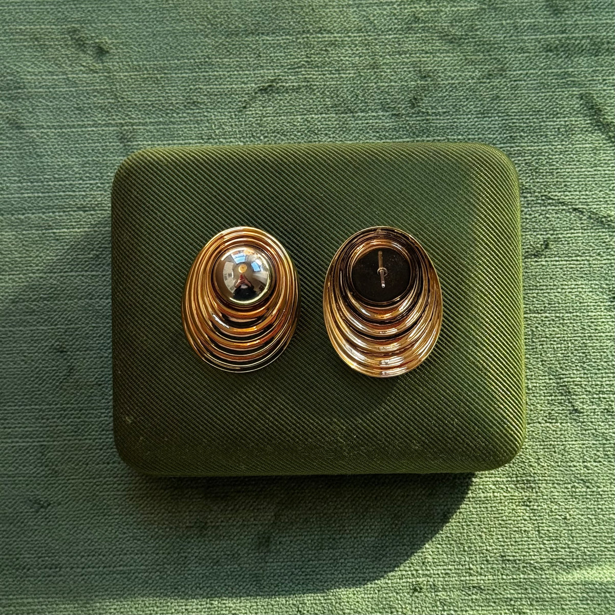Vintage Two Tone Avon Statement Earrings