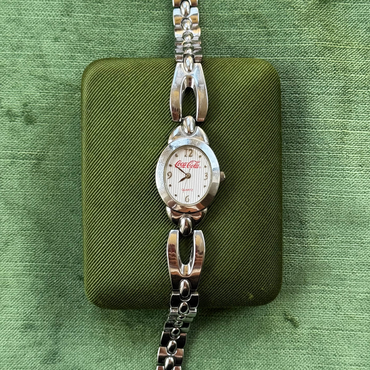 Vintage 2003 Silver Coca Cola Watch